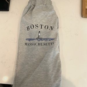 Boston Massachusetts sweat pants. w pockets. look at video